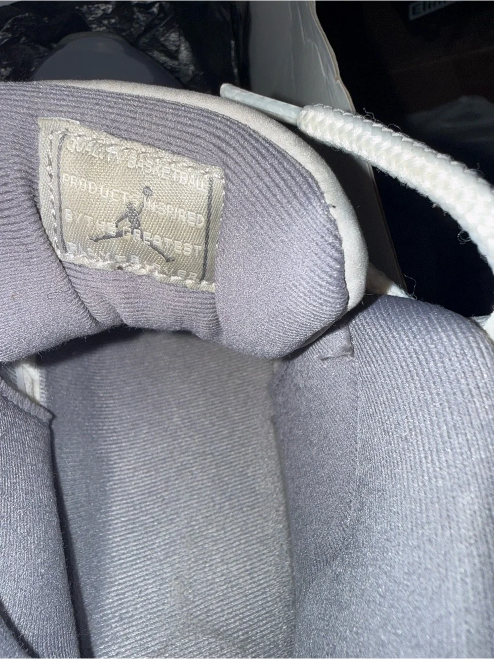 Jordan Men’s Sneakers in Gray and White with Translucent Sole